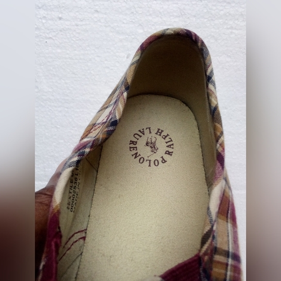 Ralph Lauren Polo Mansheim Canvas Slip On Sneakers Shoes Men's 11D Multicolor - Picture 13 of 14